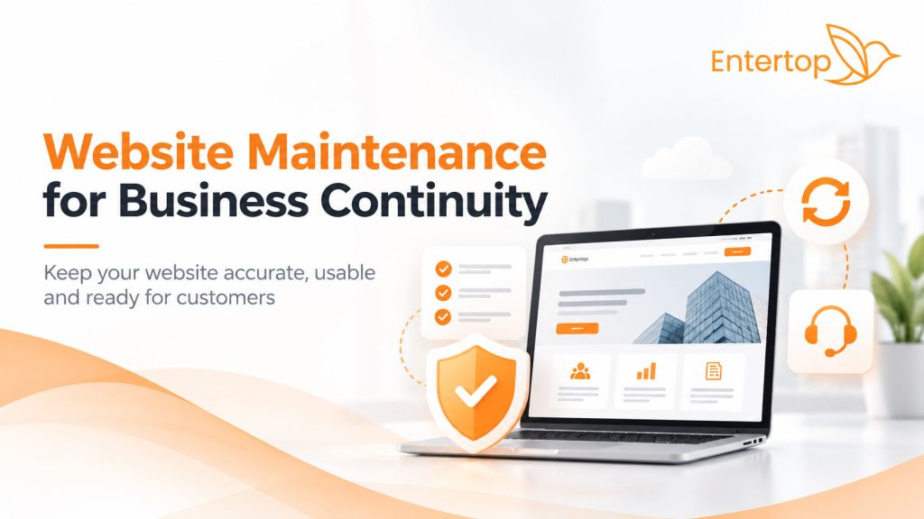 Entertop’s website maintenance services